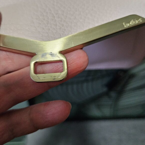 Botkier | Valentina Leather Flap Satchel, 2 Crossbody Straps, Champagne Hardware - Picture 8 of 15